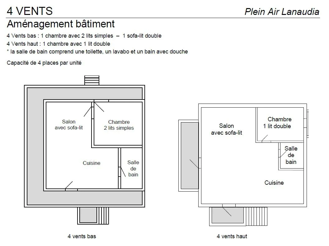 Le 4 vents - Plan