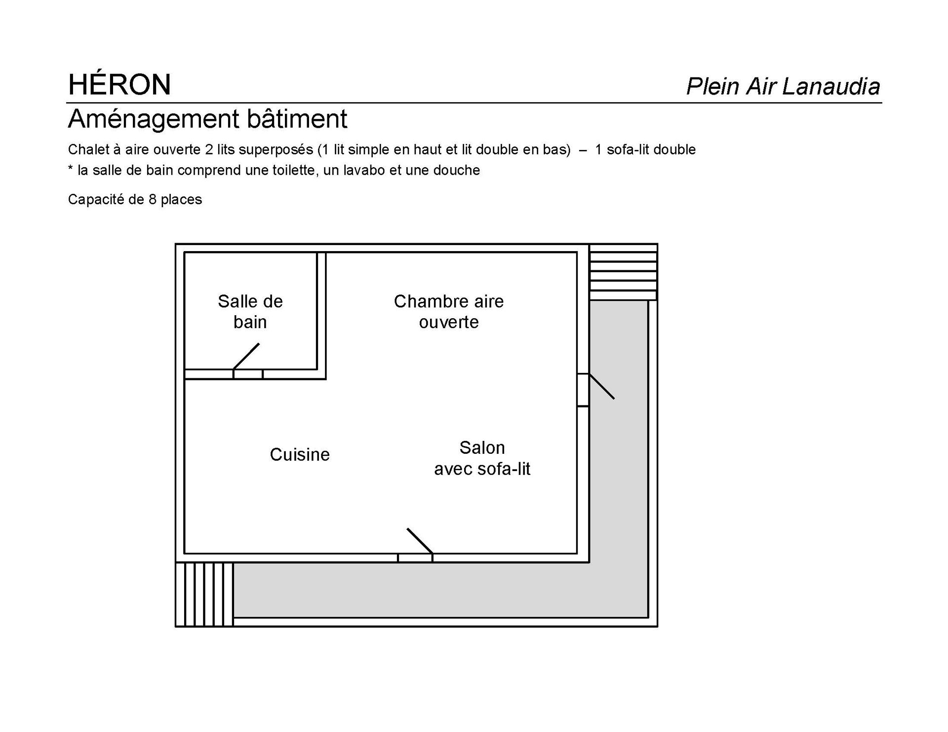 Le héron - Plan