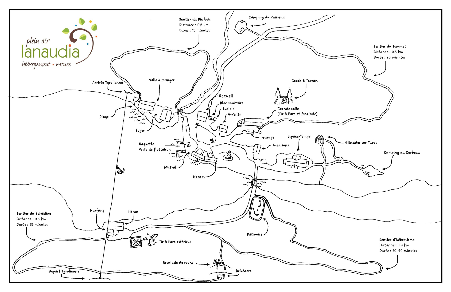 Plein Air Lanaudia - Carte du site